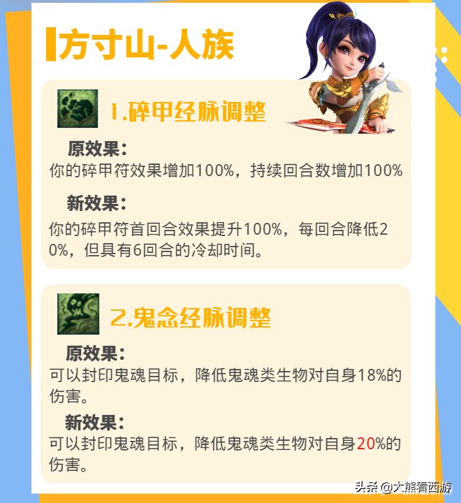 梦幻西游：18门派调整汇总，一图带你看完10月门派调整内容