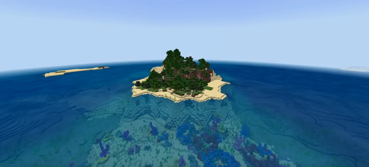 我的世界:你真的会玩生存?送你10个孤岛种子,能玩下来才是大佬