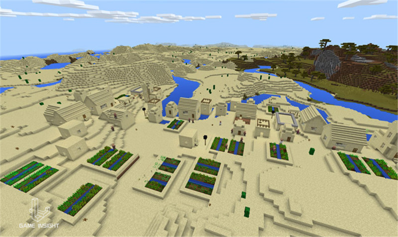 我的世界:手机版有史以来最好的种子,61种地形几乎全部覆盖!