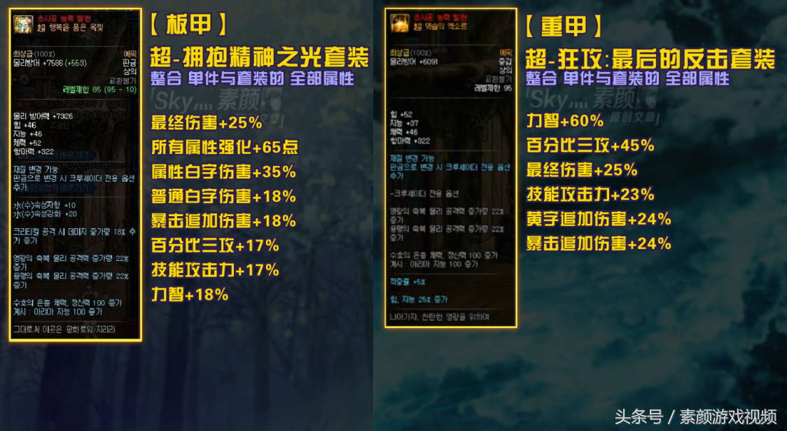 DNF：五套各有优势？分析阿修罗95级防具套装的选择方向