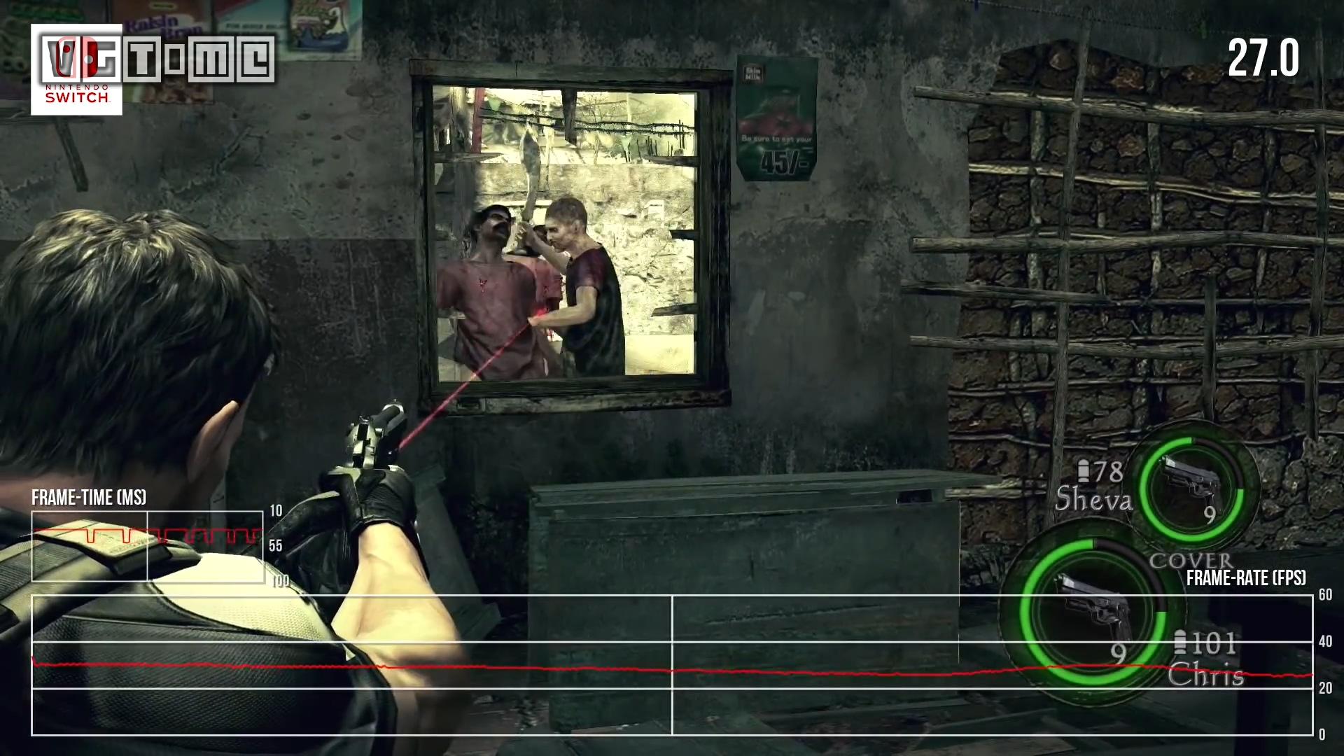 Switch《生化危机5/6》DF画面分析：画面优秀，帧数堪忧