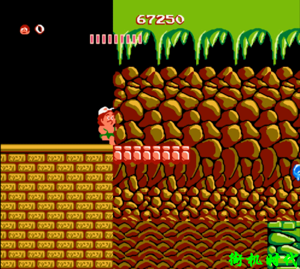 FC游戏《冒险岛》被虐了一辈子没通关,你现在告诉还有续关功能