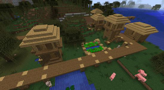 我的世界:新手如何快速找到各种类型村庄?只需要一招就能解决