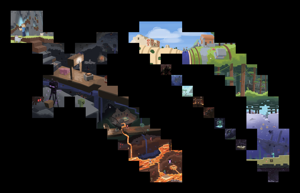 我的世界:精美壁纸分享~苦力怕:我在等一个有勇气爱我的人