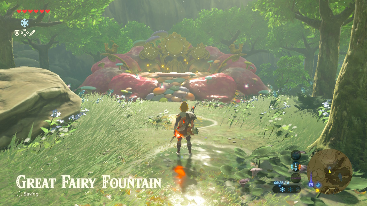 塞尔达传说:荒野之息 装备升级位置大全(大仙女喷泉位置)