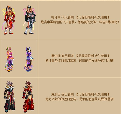 DNF历年国庆新年套全部合集，有些价值超越天空，几乎绝迹