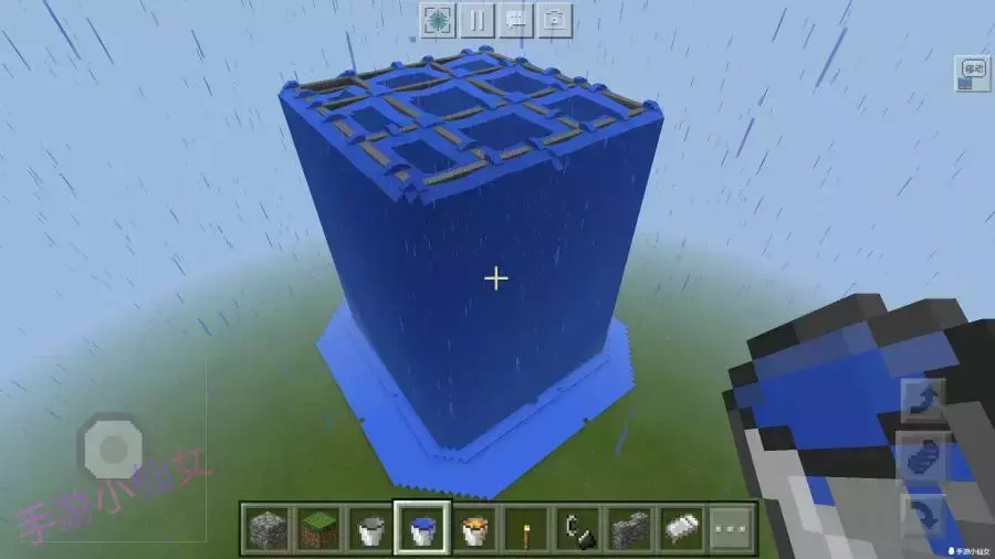 我的世界:建筑党的福利!浇筑法秒建一座城堡,实用教学!