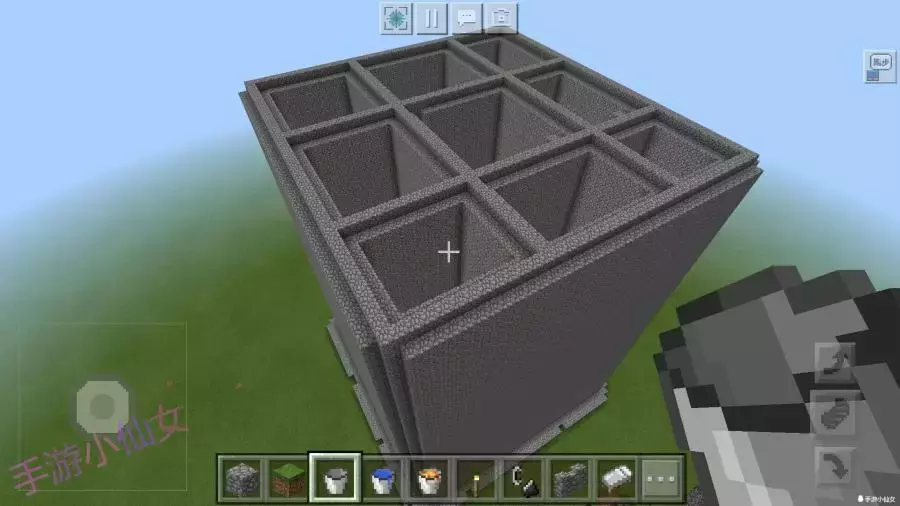 我的世界:建筑党的福利!浇筑法秒建一座城堡,实用教学!