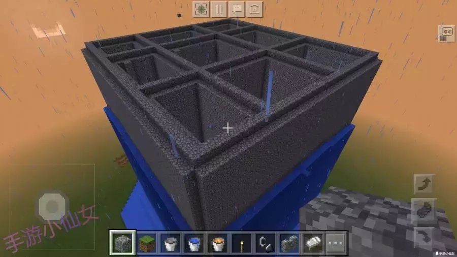 我的世界:建筑党的福利!浇筑法秒建一座城堡,实用教学!