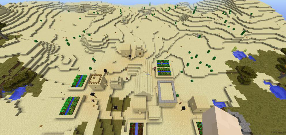 我的世界:新手如何快速找到各种类型村庄?只需要一招就能解决