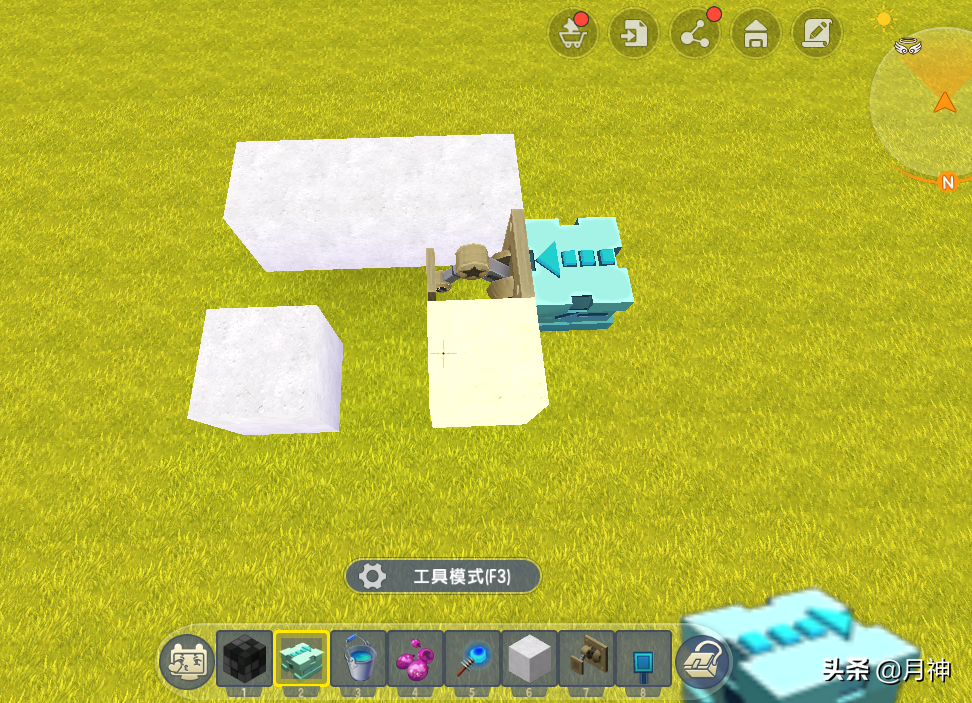 迷你世界：最简单的自动刷石机，30秒造出，玩家：用不完的石头！
