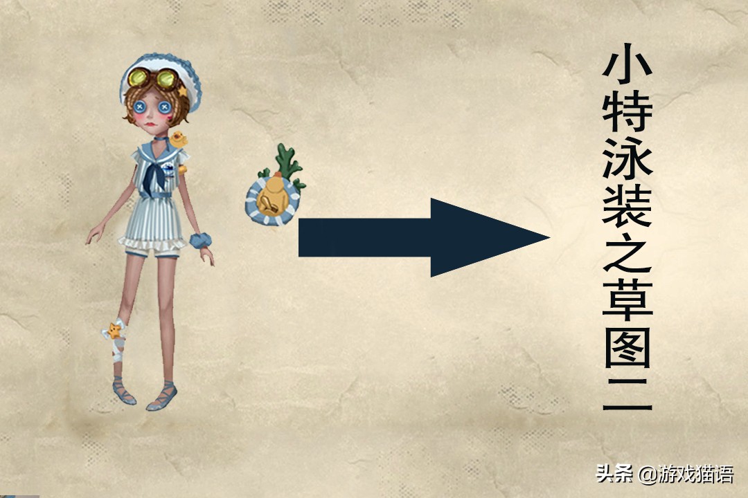 第五人格:小特初版“泳装”草图公布,“三合一”怪可爱的