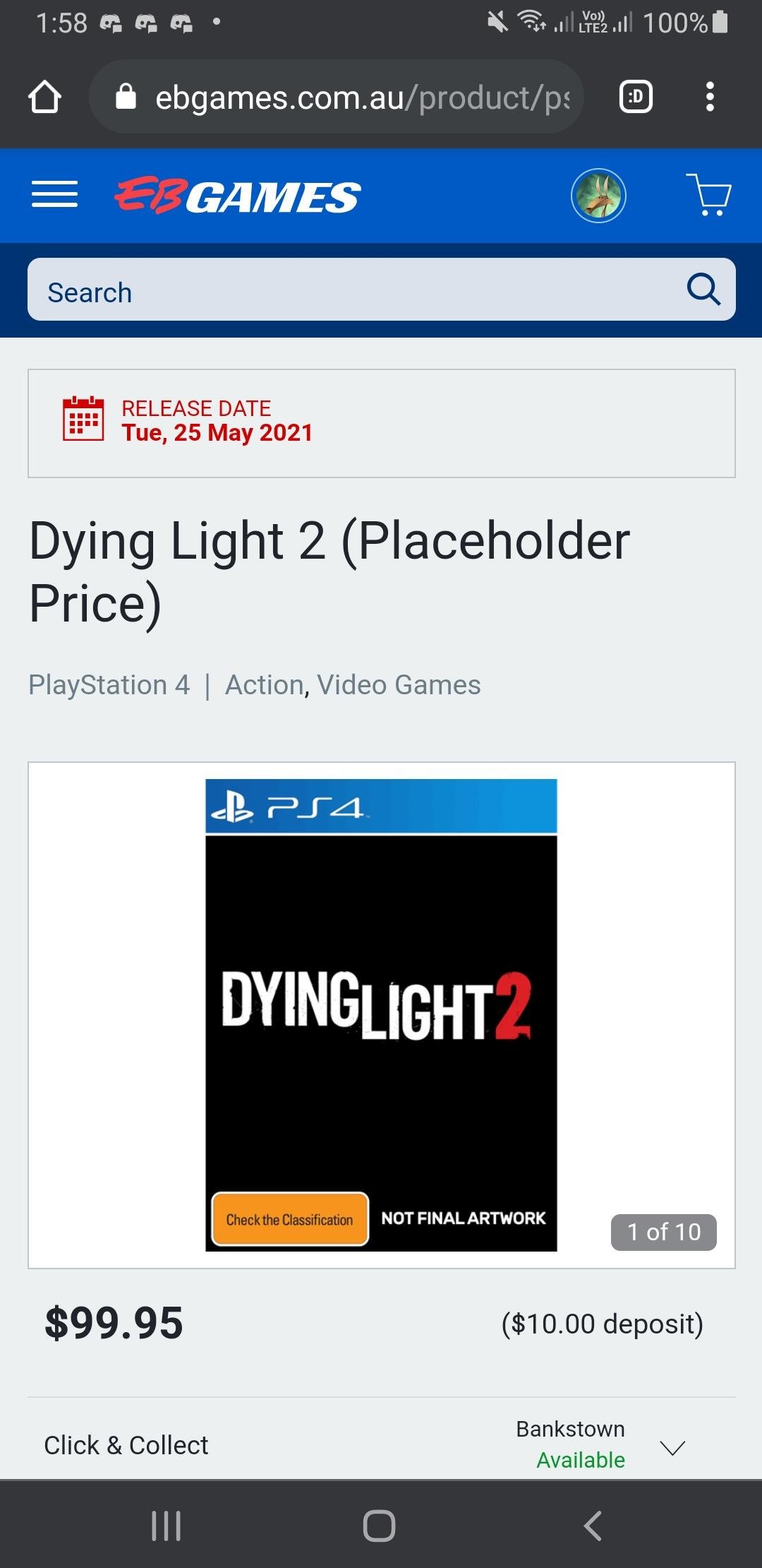 传《消逝的光芒2》5月25日发售 官方：只是占位符
