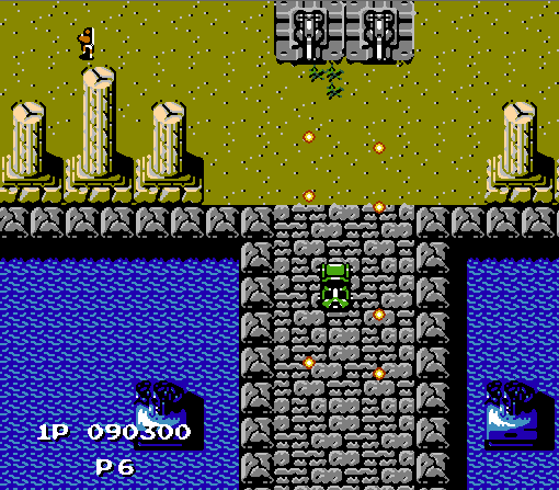 经典FC游戏《赤色要塞》深度回顾，过关把车开的飞起来才叫帅！