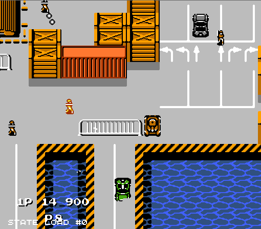 经典FC游戏《赤色要塞》深度回顾，过关把车开的飞起来才叫帅！