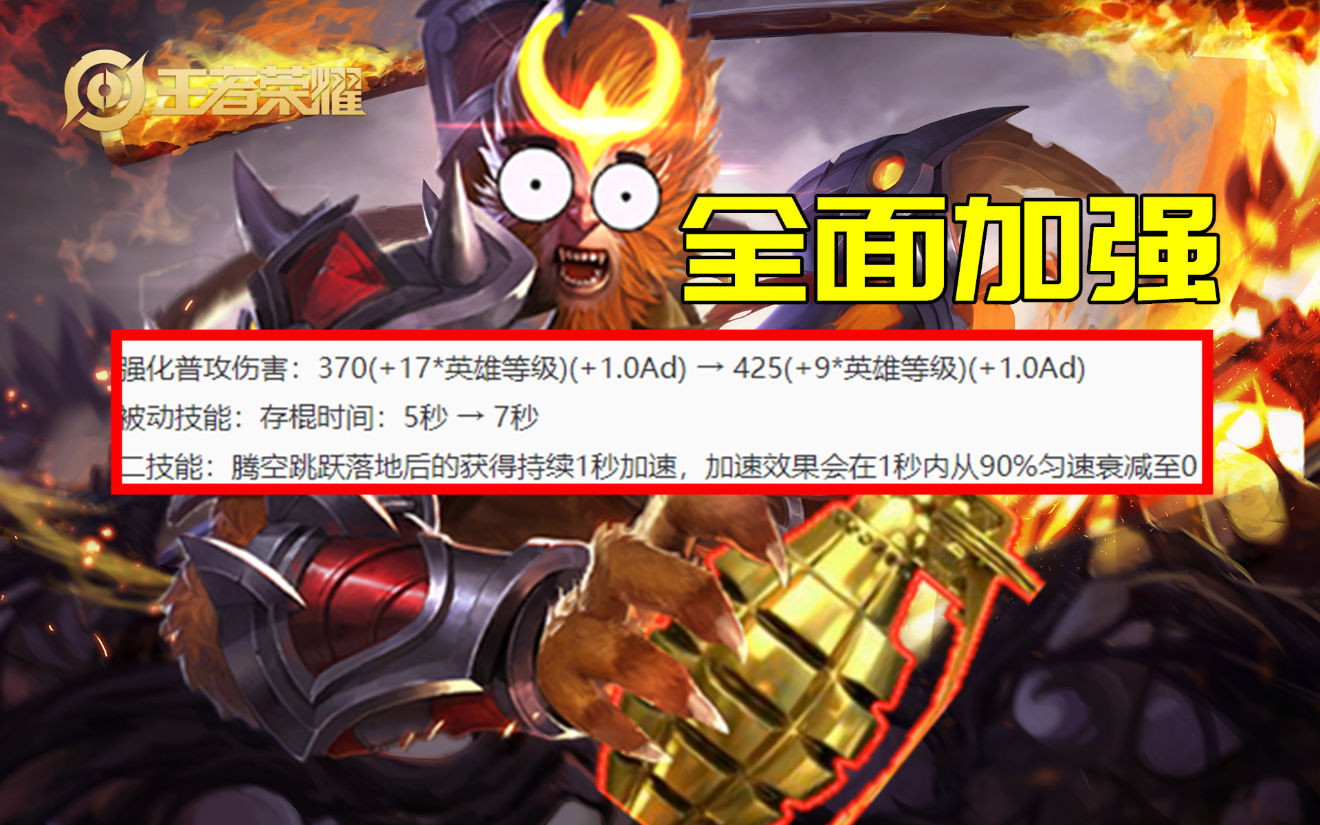 王者荣耀4.28更新:5英雄调整,孙悟空王者归来,艾琳鸟枪换炮