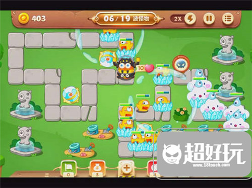 保卫萝卜3公园第56关金萝卜通关攻略 克怪利器