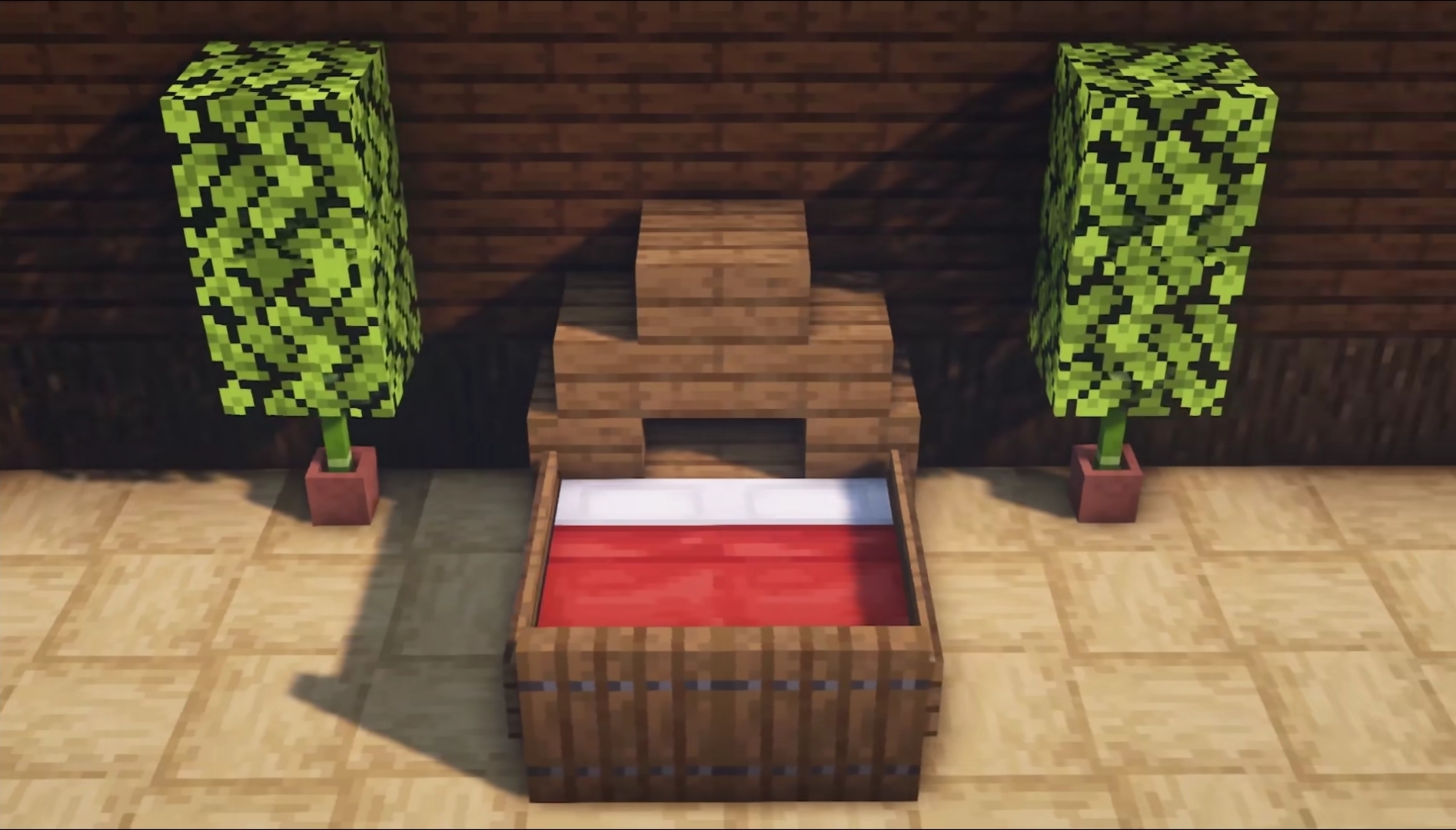 我的世界:女玩家是如何装饰床的,看到这八种设计,我舍不得走了