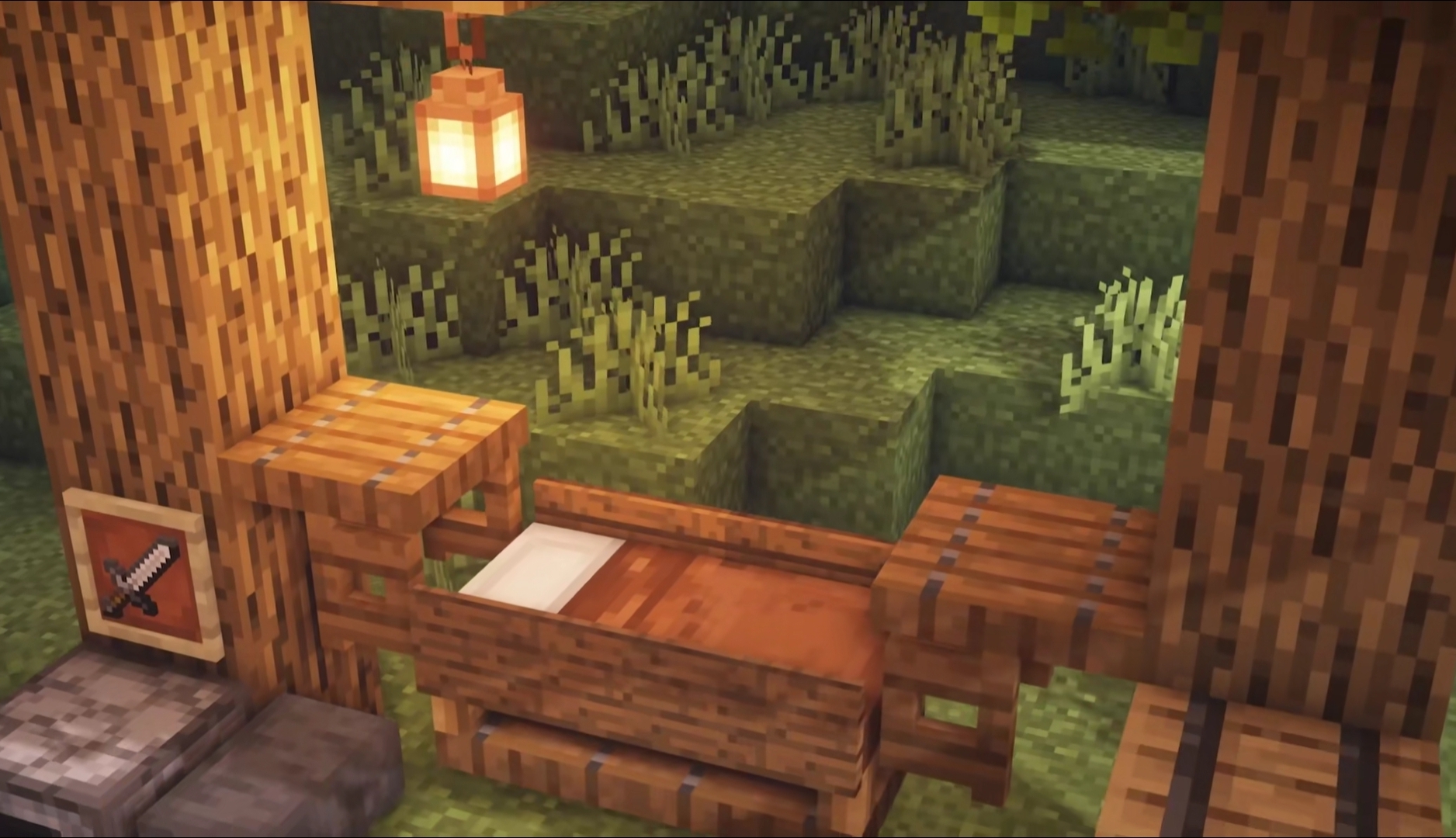 我的世界:女玩家是如何装饰床的,看到这八种设计,我舍不得走了