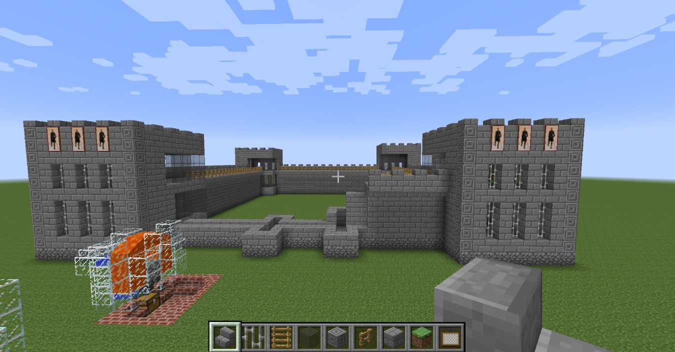 MC我的世界：一看就懂的城墙细节，继续我们的城堡建造