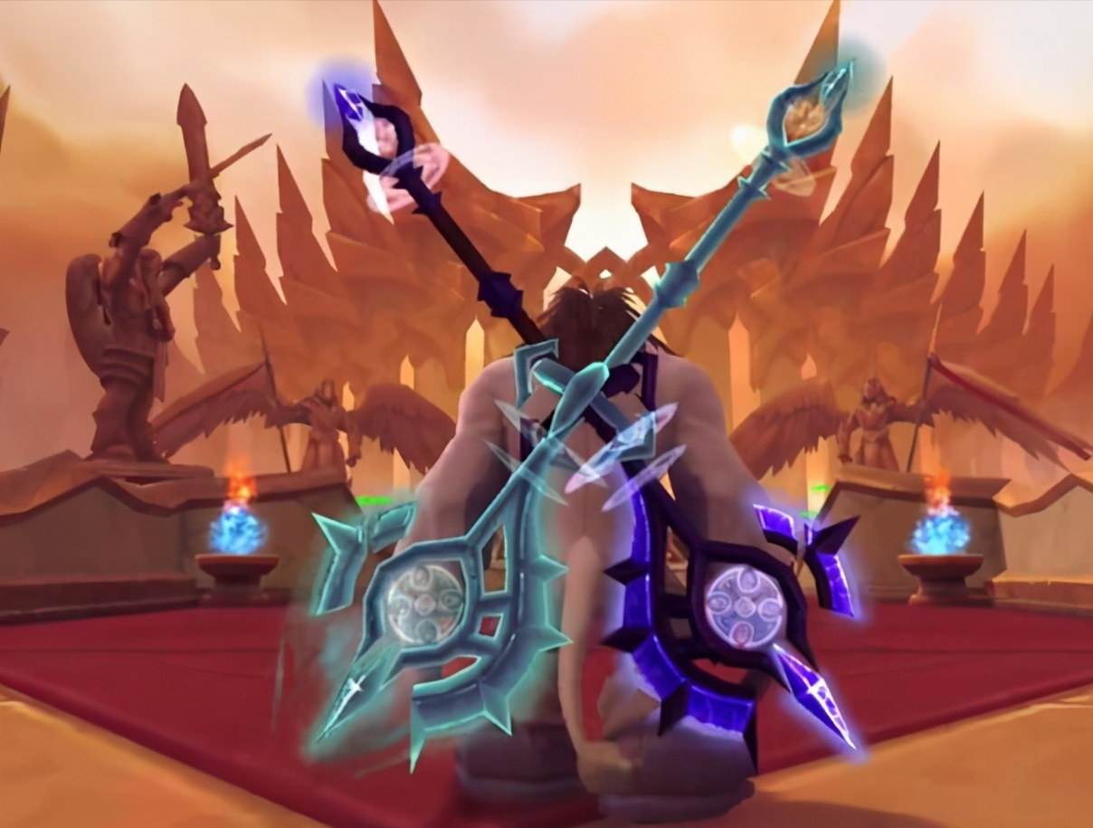 魔兽世界9.0:三把幻影风格幻化武器!找不到更漂亮的单手剑了
