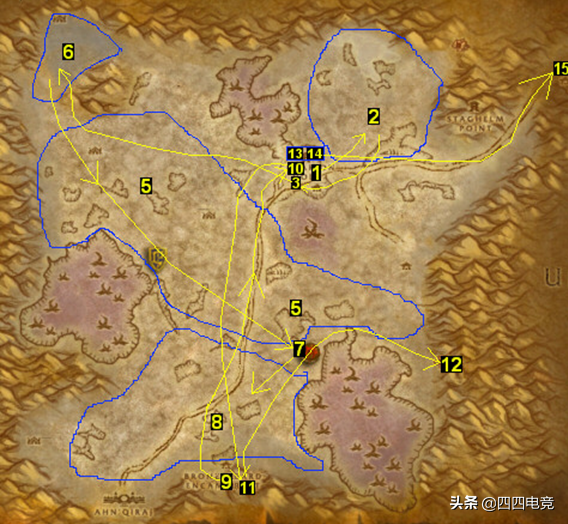 《魔兽世界怀旧服》最全的1-60任务升级路线部落版（下）