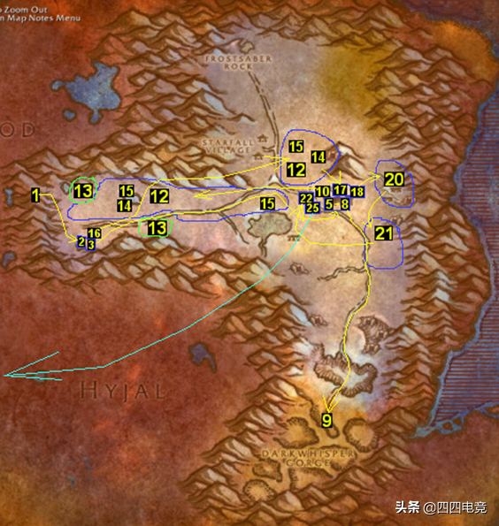 《魔兽世界怀旧服》最全的1-60任务升级路线部落版（下）