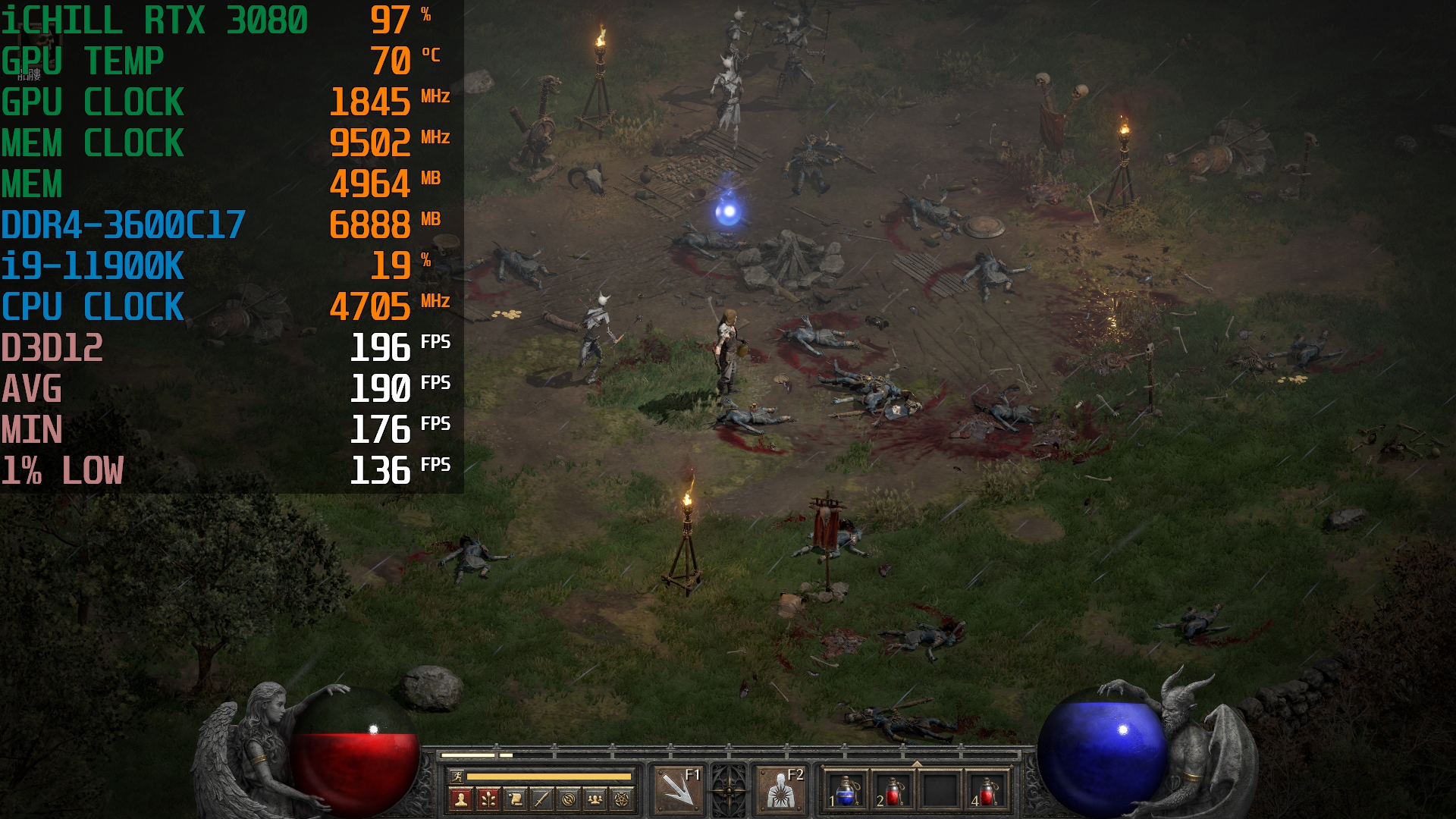 配置探究：《暗黑破坏神2：重制版》RTX 3060就可以2K流畅开荒