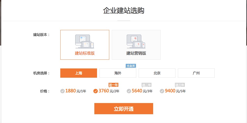四大在线自助建站工具设计器对比评测