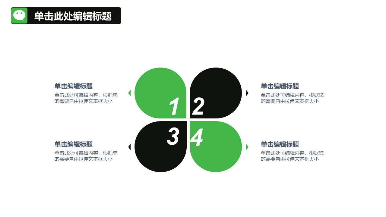 36页逻辑通顺、排版大气的微信营销手册PPT模板，人人都有份！