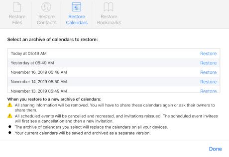 如何还原已删除的 iCloud 联系人、日历和书签？
