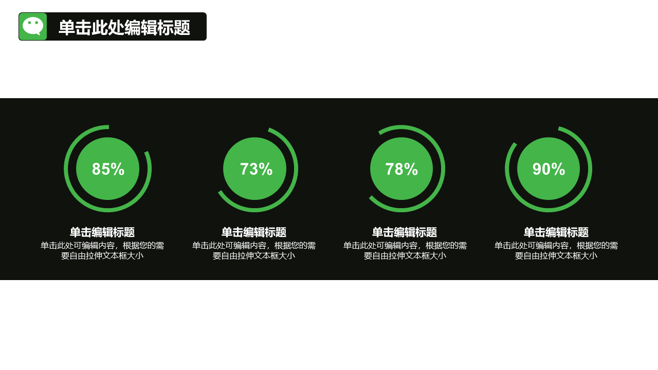 36页逻辑通顺、排版大气的微信营销手册PPT模板，人人都有份！