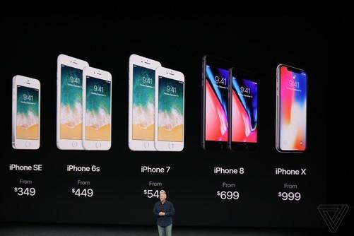 苹果iPhone X正式发布 售价8388元起