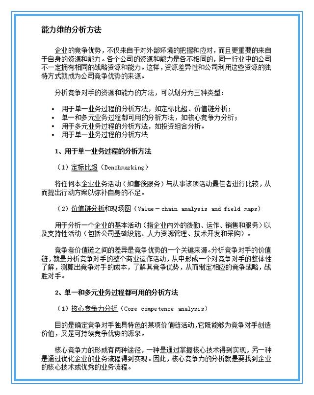 500强企业常用实战营销管理分析工具
