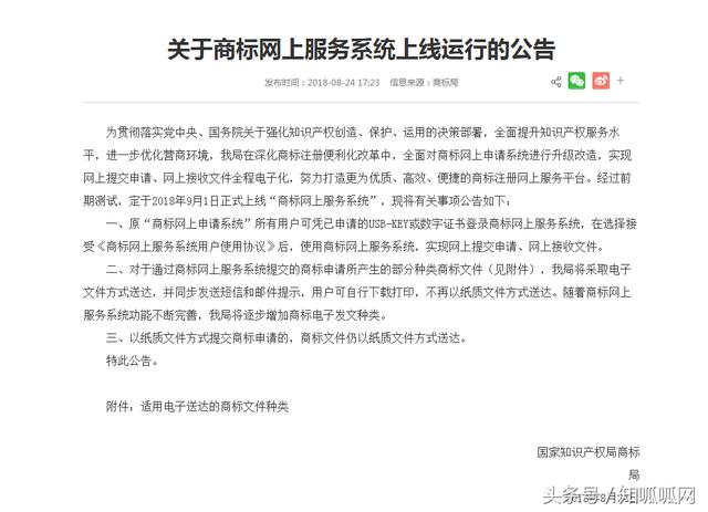 报告老板！9月1日起，商标注册实现网上申请，轻点鼠标就完成！