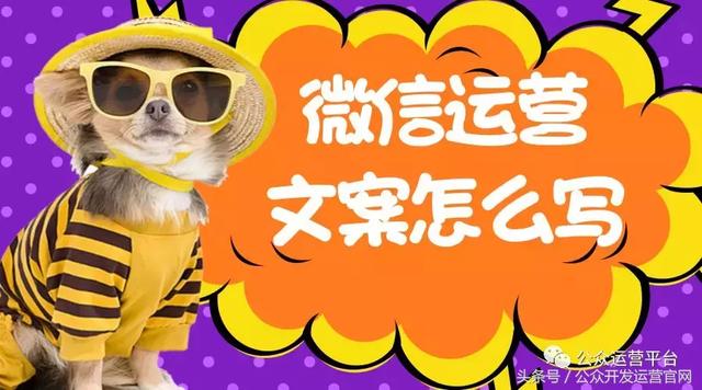 微信运营文案怎么写