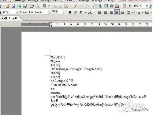 Word导入PDF文档后显示乱码的解决办法