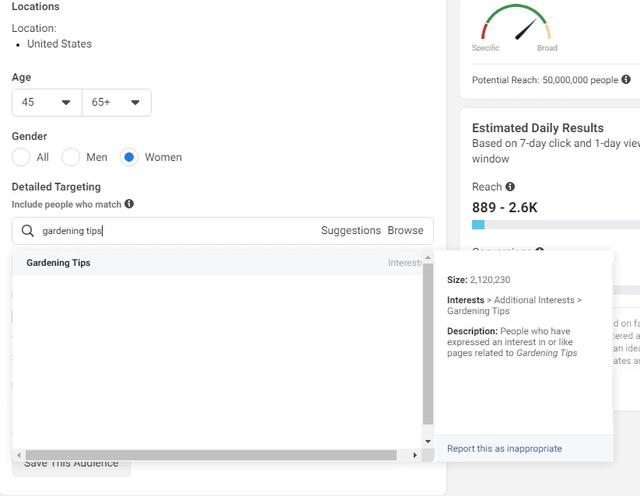 自建站引流：使用Facebook广告兴趣定位精准寻找潜在客户