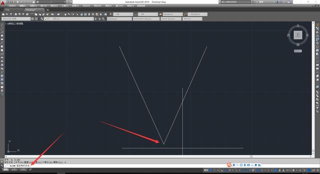 CAD如何绘制角平分线
