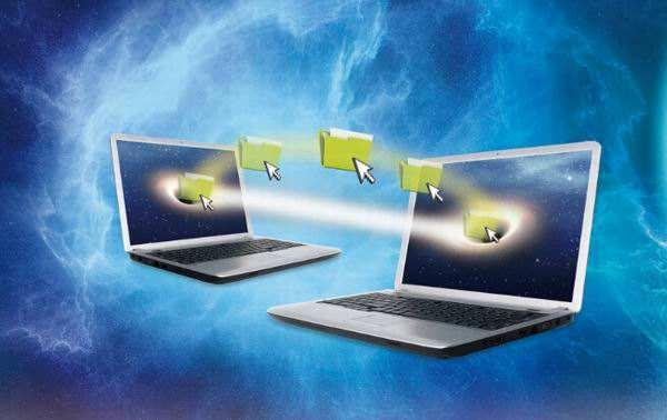 两台电脑间互传数据最简便的方法