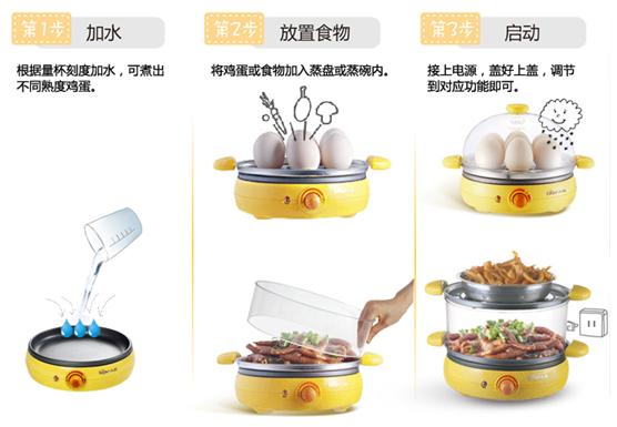 六一快乐 小熊煮蛋器祝小朋友拿“双蛋分”