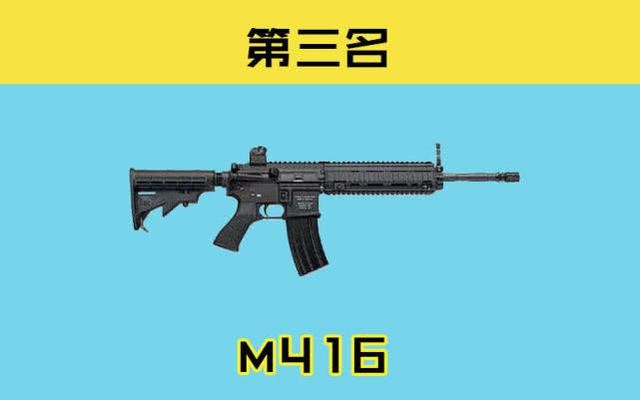 绝地求生：最强步枪排行榜，M416排第三，新手道具变“吃鸡神器”