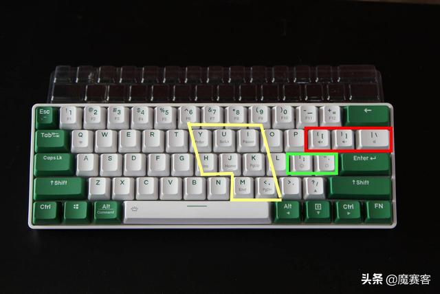 61键双模机械键盘分享——达尔优绿野EK861