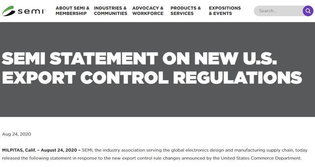 华为芯片禁令要延期？外媒传来消息，国际半导体协会发出“警告”