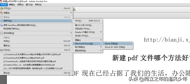 原创首发：编辑和修改PDF文档，将PDF转换为WORD技巧