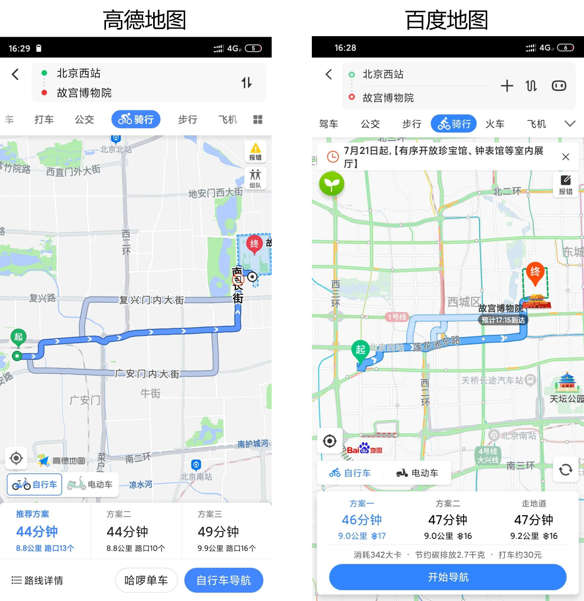 竞品分析：高德地图VS百度地图