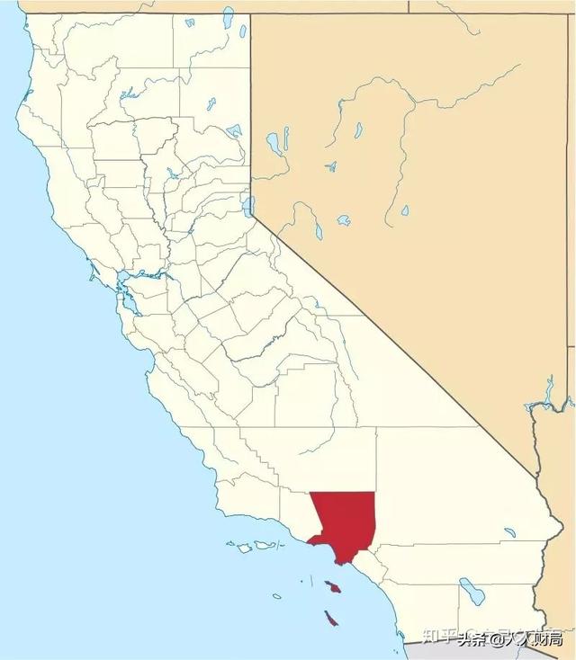 洛杉矶行政区划图片