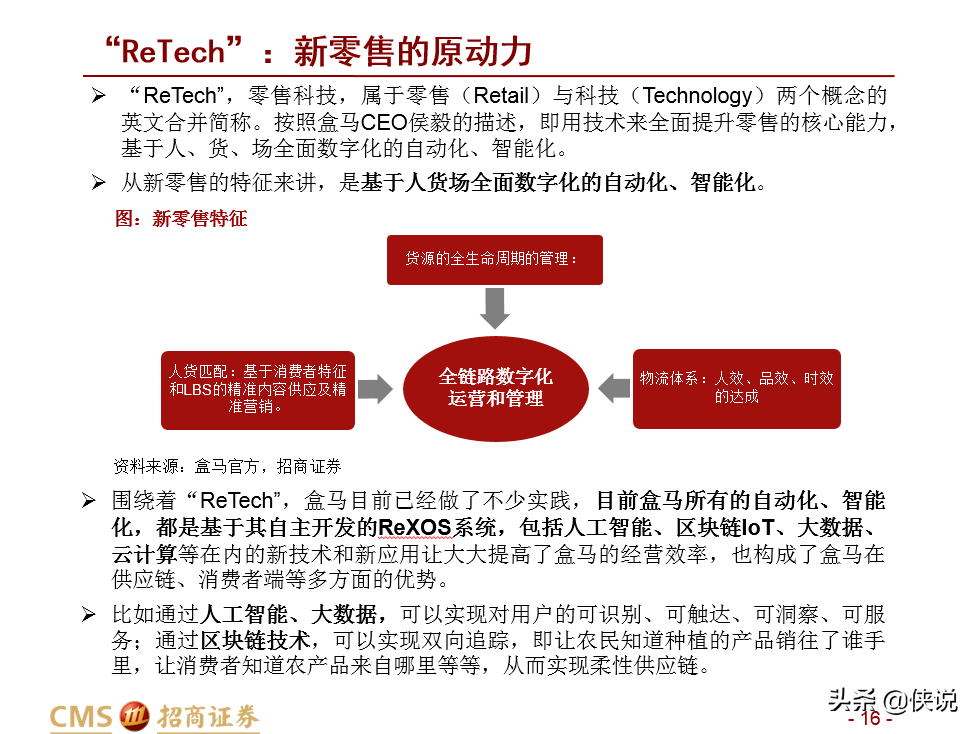 盒马新零售升维：业态创新+供给深化+ReTech加持
