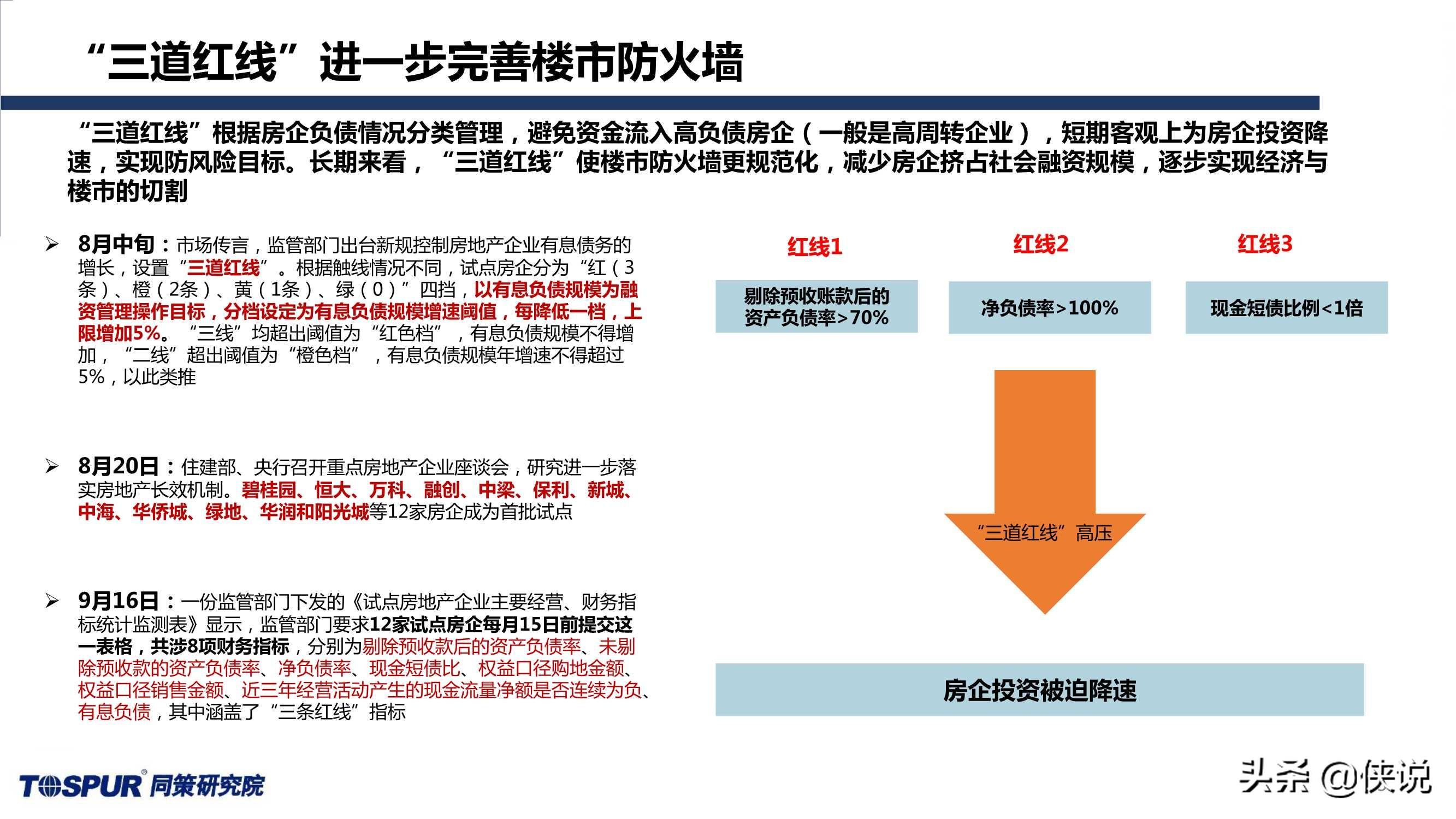 同策研究院：“三道红线”后全国楼市新特征及趋势判断