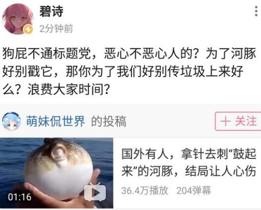 B站营销号日渐猖獗 bilibili创始人碧诗发动态怒斥营销号